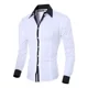 thumbnail image 1 of Camisa Hombre Moda Slim Fit Strech Casual Vestir Ale M, 1 of 7
