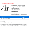 thumbnail image 2 of Right Variable Timing Solenoid - Compatible with 2001 - 2004 Nissan Pathfinder 3.5L V6 2002 2003, 2 of 2