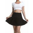 thumbnail image 2 of Women'S High Waisted Pleated Mini Skirt A-Line Tennis & School Skirt Black S, 2 of 9