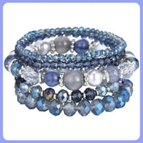 Beaded Boho Stretch Bracelet Colorful Stackable Crystal Beads Bracelets Trendy Costume Jewelry Mothers Day Gifts for Women