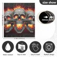 thumbnail image 6 of Ryvnso Skull with Flame Dishwasher Magnetic Refrigerator Magnet Cover Kitchen Home Decorative 23"x26", 6 of 6