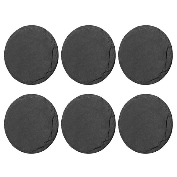 6pcs Slate Stone Coasters Drink Coaster Handmade Natural Coaster Home Coaster