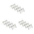 thumbnail image 1 of jesticaly 1-4 Slot Wave Shape Taco Holder Stainless Steel Mexican Display Stand Shell Rack 3 slots 18.5x6.5x4.2cm 3Set, 1 of 6