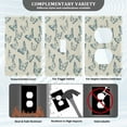 thumbnail image 5 of Switch Panel Switch Decoration 2.76x4.53x0.28 Inches Unused Outlet Cover Switch Plate Wall Plates Living Room Kitchen Bedroom Study Switches Beautiful Blue Butterfly Seamless, 5 of 8