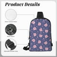thumbnail image 6 of Rocae Cute Pig for Lightweight Chest Bag Dual Pocket, Waterproof Crossbody Sling Bag for Men and Women, 6 of 8