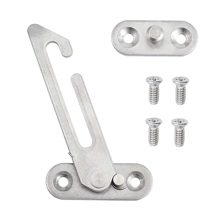 TOBBOMEY Stainless Steel Window Restrictor Lock Set – Left & Right Stopper For Sliding Windows, Safety Security Windproof