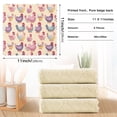 thumbnail image 3 of Cute Chicken Print Kitchen Kitchen Cloth Dish Towels for Drying Washing Absorbent Dish Rags Reusable soft kitchen dishcloth set 6 Pack, 3 of 9