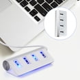 thumbnail image 4 of Daisyyozoid Wholesale High Speed USB HUB 4 Port USB 2.0 Port Portable Aluminum USB Splitter Cable For Laptop PC Tablet, 4 of 9
