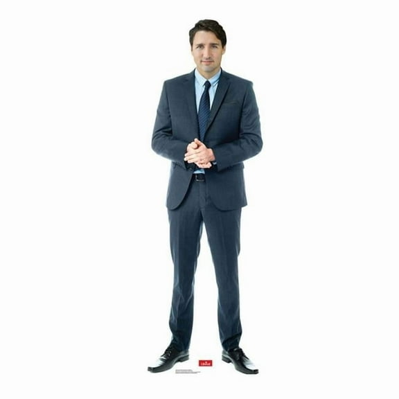 74 x 25 in. Justin Trudeau Canadian Prime Minister Cardboard Standup