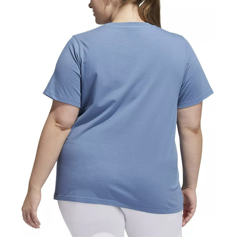 Blue adidas sales t shirt women's