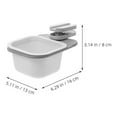 thumbnail image 2 of VERDANVERSE 2Ud White Rotary Trash Bin Clip-on with Versatile Sundry Storage for Home, 2 of 8