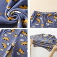 thumbnail image 6 of Youmylove Kids Girls Boys Long Sleeve Top And Pants Sleepwear Clothes Cotton Pajama Set Nightwear, 6 of 9