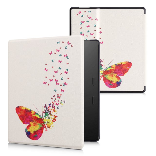 Funda kwmobile para Kindle Oasis 10ª Generación con diseño de mariposas