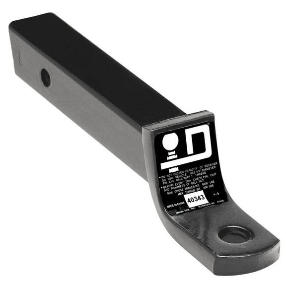 Draw-Tite 40343 Class IV Quick Loading Ball Mount - 6,000 lbs. GTW, 1" Ball Hole, 10.5" Length, 3/4" Rise, 2" Drop, Black