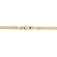 thumbnail image 4 of Real 14kt Yellow Gold 3mm Silky HerRingbone Chain; 30 inch; Lobster Clasp; for Adults and Teens; for Women and Men, 4 of 5