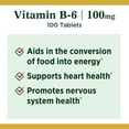 thumbnail image 4 of Nature's Bounty Vitamin B-6 Tablets, 100 Mg, 100 Ct, 4 of 8