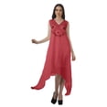 thumbnail image 1 of Moomaya Robes Soleil Unies Sans Manches Femmes Plage Fête Décontracté Vêtements d'Été, 1 of 5