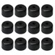 thumbnail image 1 of 12 x Patas de muebles redondas de plástico negro de 50 mm de diámetro para patas de cama, sillas y escritorios, 1 of 2