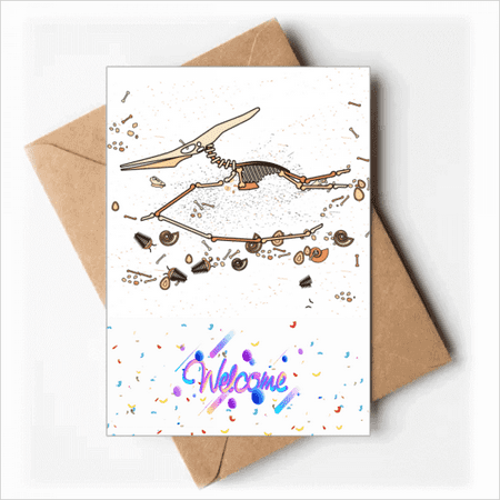 b miniature dinosaur bs Welcome Back Greeting Cards Envelopes Blank