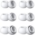 thumbnail image 1 of wonima44 AirPods Pro & AirPods Pro 2 Replacement Ear Tips – Noise-Reducing Silicone Earbud Covers with Secure Fit & Portable Storage Plastic Bag (6 Pairs-White, Medium), 1 of 1