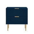 thumbnail image 2 of Lillianne Lacquer Finish 2 Drawer Side Table, Nightstand, 2 of 8