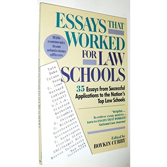 Pre-Owned Essays That Worked for Law School: 35 Essays from Successful Applications to the Nation's Top Law Schools (Paperback) 0449905152 9780449905159