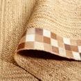 thumbnail image 4 of SAFAVIEH Natural Fiber Knot Bordered Runner Rug, Natural/Brown, 2'3" x 9', 4 of 6