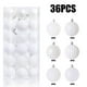 thumbnail image 5 of CLLC 36 Adornos Navideños para Árbol, Bolas Decorativas Irrompibles de Plástico PVC Brillante para Decoraciones de Fiestas, Bodas y Coronas (Blanco), 5 of 8