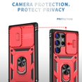 thumbnail image 2 of Procase for Samsung Galaxy A53 5G Case Built-in Slide Camera Cover,Heavy-Duty Magnetic Kickstand Rugged Case Shockproof/Dust/Drop Proof 3-Layer Durable Case for Galaxy A53 5G,Red+Black, 2 of 7