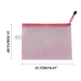thumbnail image 3 of Fasiaou Mesh Zipper Pouch Bags,Zipper Pouches,Mesh Zipper Bags for Organizing,Storage Bags for Office Supplies,Puzzle & Board Game Storage. A3(1 Pcs), 3 of 5