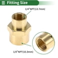 thumbnail image 2 of Acoplamientos reductores de latón Unique Bargains 1/4"NPT x 1/8"NPT 2 Pcs, 2 of 7