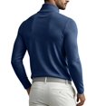 thumbnail image 4 of Mens Turtleneck Long Sleeve Shirts Casual Slim Fit Undershirt Lightweight T-Shirt for Outdoor & Business, 4 of 4
