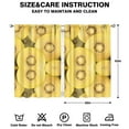 thumbnail image 2 of Boys Girls Kids Nursery Curtains the Benefits Of Kiwifruit Print Pattern Window Drapes for Living Room Bedroom Playroom Decor Rod Pocket 42x63Inch 2 Panels, 2 of 2