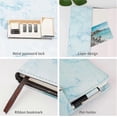 thumbnail image 2 of Marble Diary With Lock, Refillable A5 Daily Journal For Girls And Women, 192 Pages Cute Notebook With Combination Lock For Teen Girls And Boys - Purpl, 2 of 5