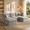 Light Gray, variant on JBOCQ 110" Sectional Sofa, Boneless Couch Modular Cloud Convertible L Shaped Couch, for Living Room Apartments Bedroom,No Assembly, 3 Seater + 1 Ottoman, White
