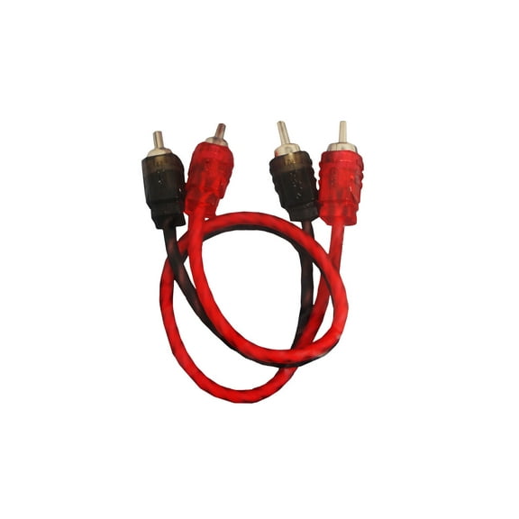 DS18 Ultra Flex 1 ft RCA Cable 2 Channel Noise Rejection Competition Rated RCA-1FT