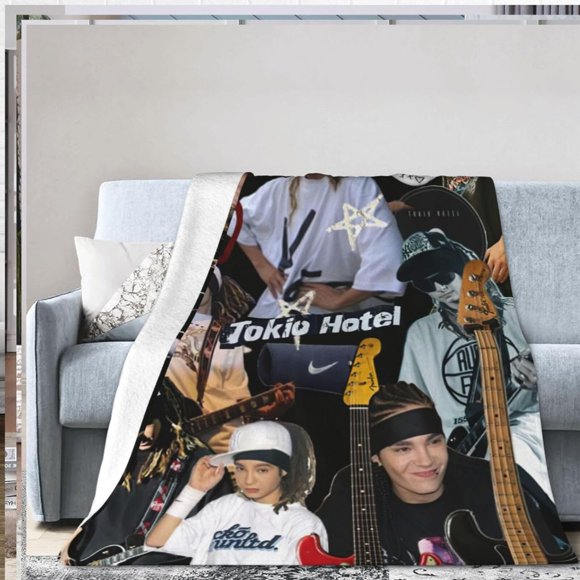 Ultra Soft Throw Blanket Tokio Music Hotel Flannel Light Weight Warm Blanket for Living Room/Bedroom 50"x40"