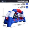 thumbnail image 3 of 14.1x6.5x8.8Ft Inflatable Archery Range Floating Ball Shooting Archery Target Interactive Sport Games with 2 Longbow + 6 Arrows+8 Balls, Perfect for Backyard, Indoor & Outdoor Fun, 3 of 9