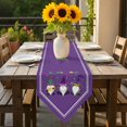thumbnail image 6 of Mardi Gras Table Runner 120 Inches Long Carnival Gnome Mask Deep Purple Theme Table Runners for Dining Room Tabletop Dresser Scarf Home Party Banquet Wedding Holiday Decoration, 6 of 9