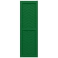 thumbnail image 5 of Ekena Millwork 15"W x 31"H True Fit PVC Two Panel Chevron Modern Style Fixed Mount Shutters, Viridian Green (Per Pair - Hardware Not Included), 5 of 9