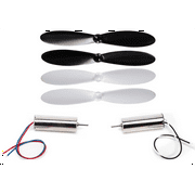 HobbyFlip 3.7v CW and CCW 7mm Quadcopter Motors w/ 55mm Propellers Compatible with X-Drone Nano H107R