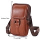 thumbnail image 2 of Cinturón portátil Riñonera Cuero de vaca Cinturón Bolsa Monedero Simple Casual para el trabajo, 2 of 9