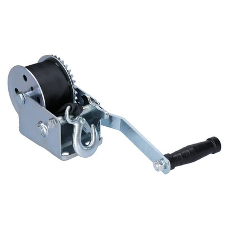 Hand Crank Strap Gear Winch, 600LBS Hand Winch Durable For Boat Trailer For Truck
