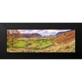 thumbnail image 2 of Frank, Assaf 24x11 Black Modern Framed Museum Art Print Titled - Panorama of lake district, 2 of 5
