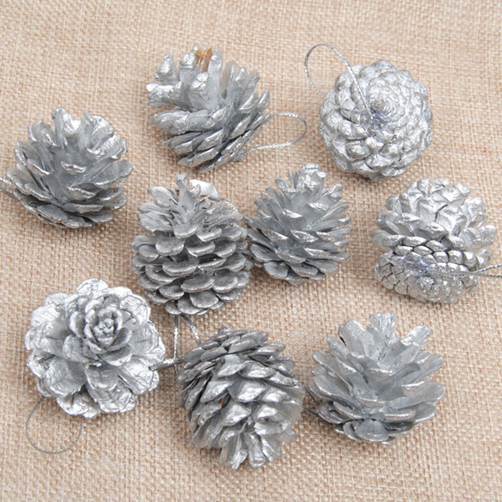 Lifelike Natural Pinecones Frosted Pine Cones Ornaments Real Preserved Pine  Cones Home Decor Christmas Winter Xmas - AliExpress