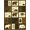 Brown, Pattern 19, variant on ODIKA 8'x10' Washable Area Rug Lake Border Cabin Forest Wildlife Print Motif Motifs Fishing Flowing Dynamic for Dining Room, Large Office, Lounge, Non-Slip Chair-Friendly Mat