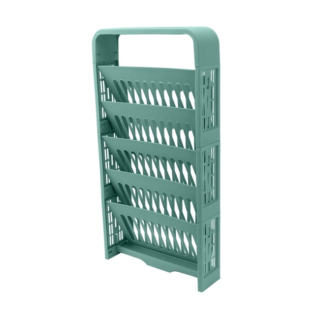 Estantería de Almacenamiento para Libros de 5 Niveles Organizador de Estanterías Pequeñas de Plástico Estanterías de Pie Ajustables para la Oficina el Hogar la Habitación ANGGREK Otros