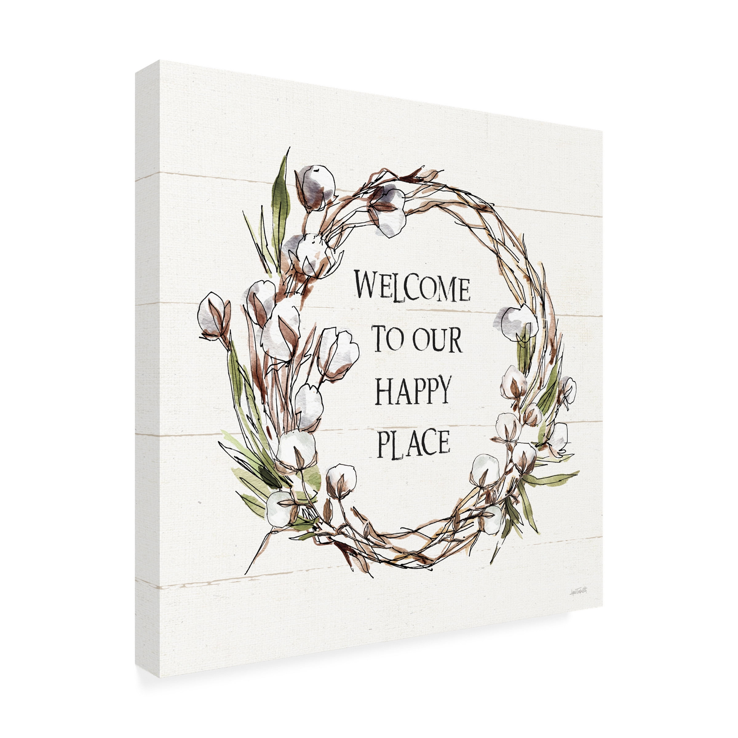 Anne Tavoletti 'Country Life VII Welcome' Outdoor Canvas