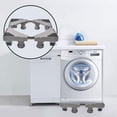 thumbnail image 6 of LUCKUP Multi-functional Movable Adjustable Base with 4 Locking Rubber Swivel Wheels and 4 Strong Feet Size Adjustable Universal Mobile Case Roller Dolly for Dryer, Washing Machine and Refrigerator, 6 of 7