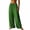Green, variant on Women's Wide Leg Pants Summer Elastic Waist Drawstring Casual Linen Trousers with Pockets Loose Fit High Waisted Flowy Palazzo Pants Palazzo Pants for Beach Vacation